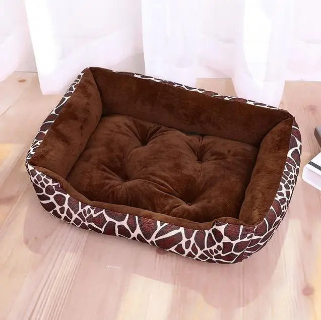 Pet Large Dog Bed Warm House Candy-colored Square Nest