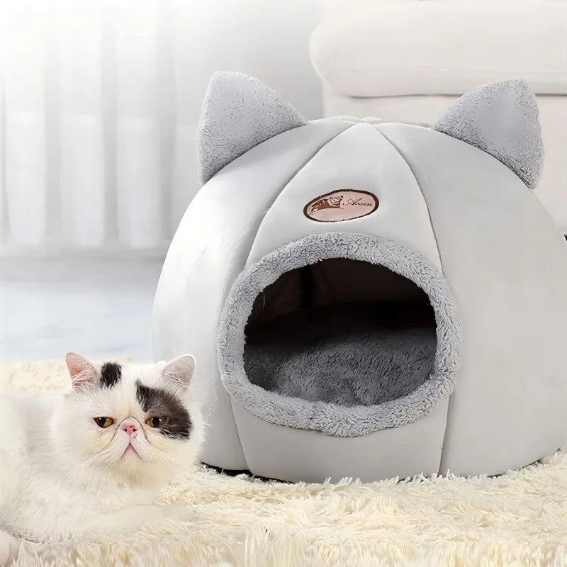 Machine Washable Cat Bed with Removable Mattress Pad