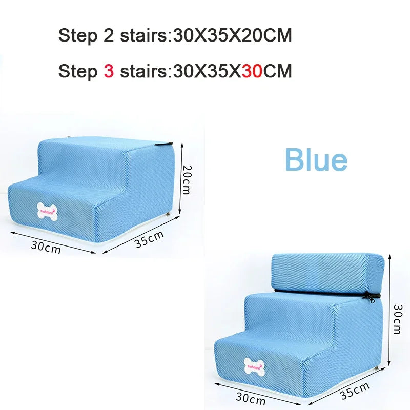 Hot Dog House Dog Stairs Pet 3 Steps Stairs for Small Dog Cat Pet Ramp Ladder Anti-slip