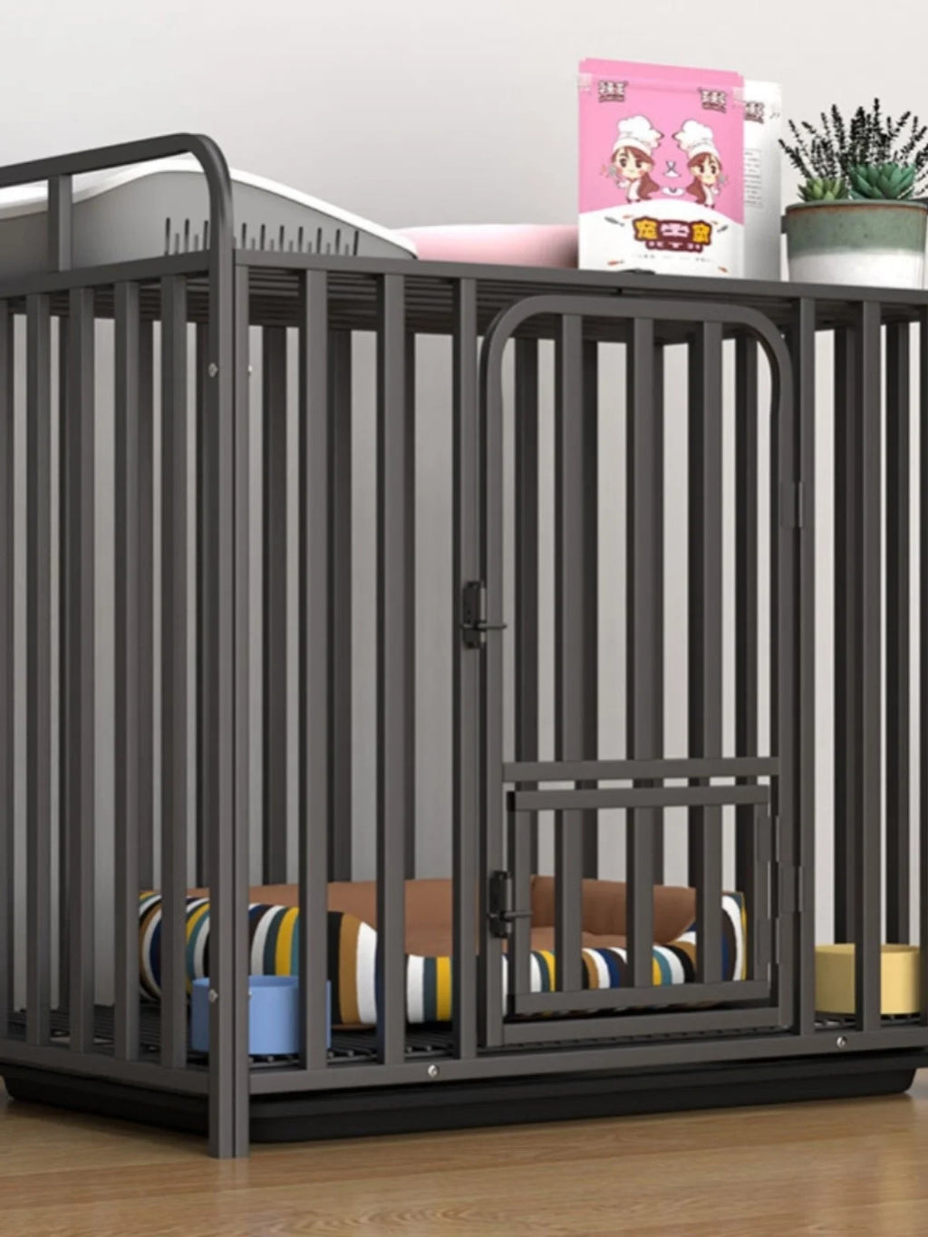 Indoor Dog Cage Large Medium Dog House with Toilet Golden Retriever Samoyed Border Collie Labr Retriever Pet Cage Fence