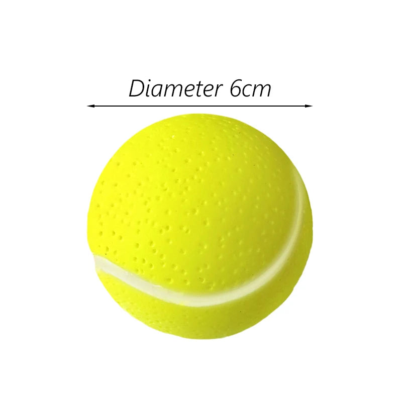 Diameter 6cm Pet Dog Ball Toys with Squeak for Small Dogs French Bulldog Chihuahua Bite Resistant Puppy Chew Toys Pet Supplies