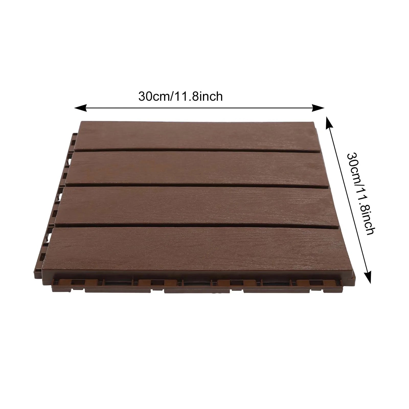 Balcony Flooring – 12-Pack Interlocking Deck Tiles – 12 x 12-inch Floor Tiles – Flooring for Balcony, Patio, Porch