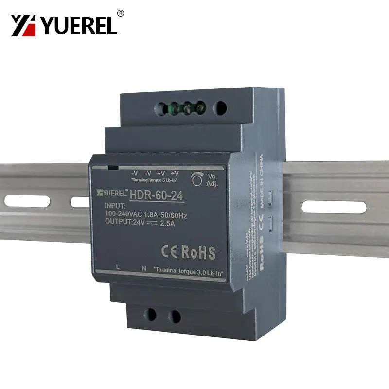 Ultrathin Switching Power Supply HDR 15W 30W 60W 100W 150W 12V 24V Rail Type Transformer