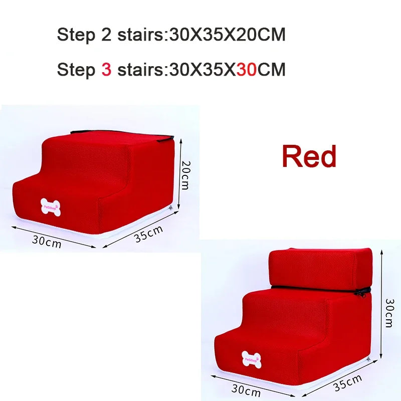 Hot Dog House Dog Stairs Pet 3 Steps Stairs for Small Dog Cat Pet Ramp Ladder Anti-slip
