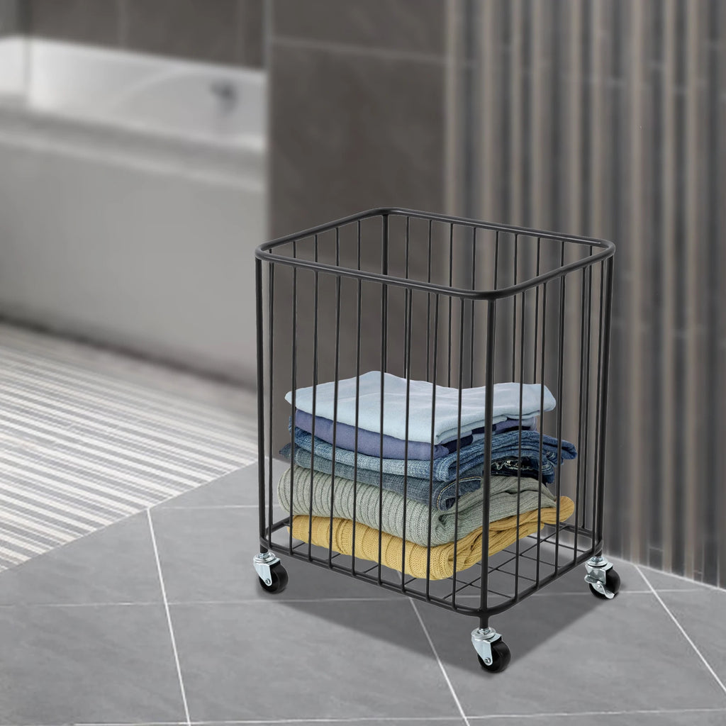 Laundry Hamper with Wheels Large-size