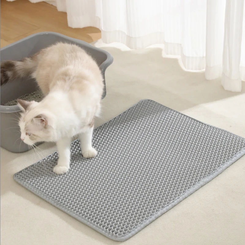 Cat Litter Mat Water Urine Proof Double Layer Pet Foldable