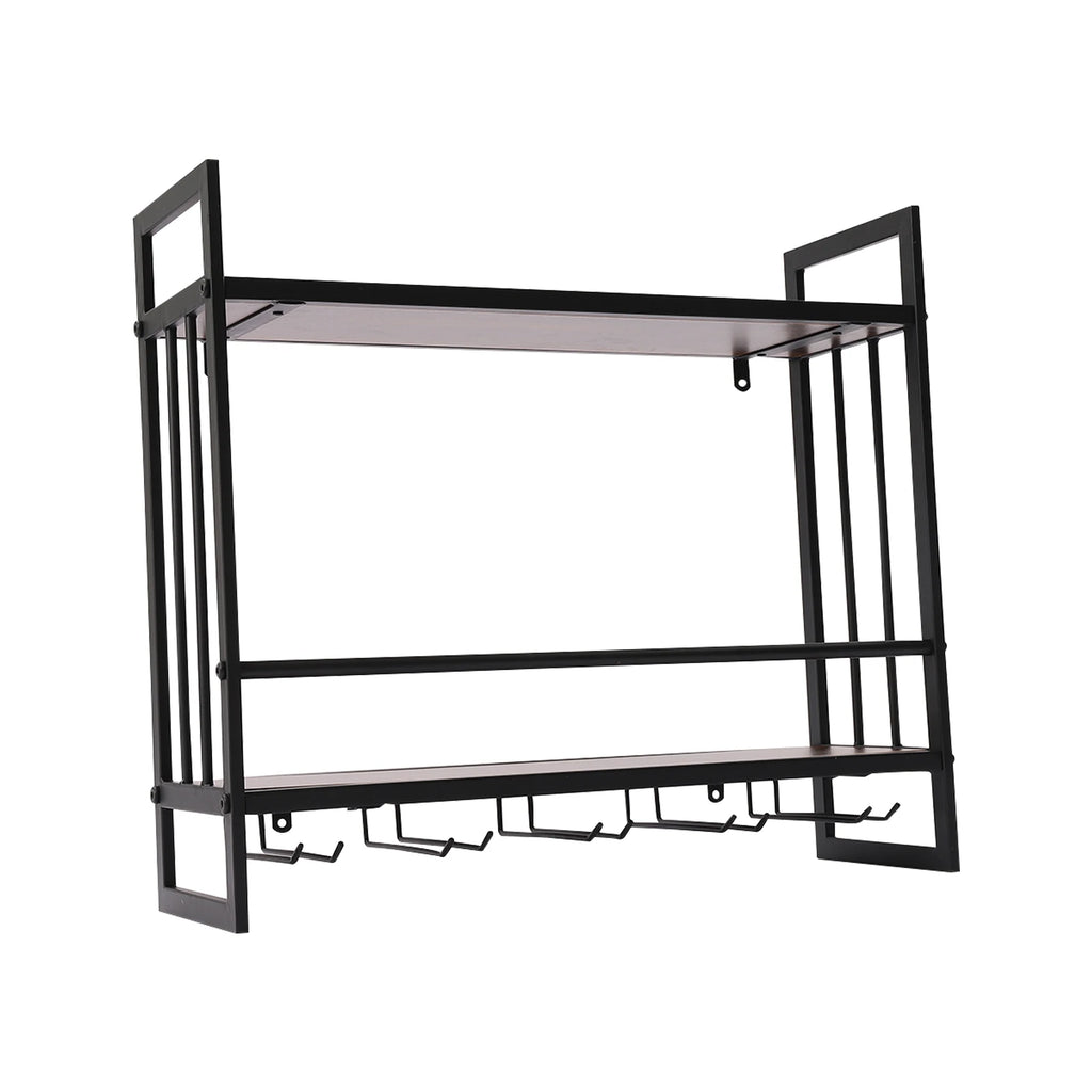 LED Wine Rack Wall Mounted 23.6In Metal