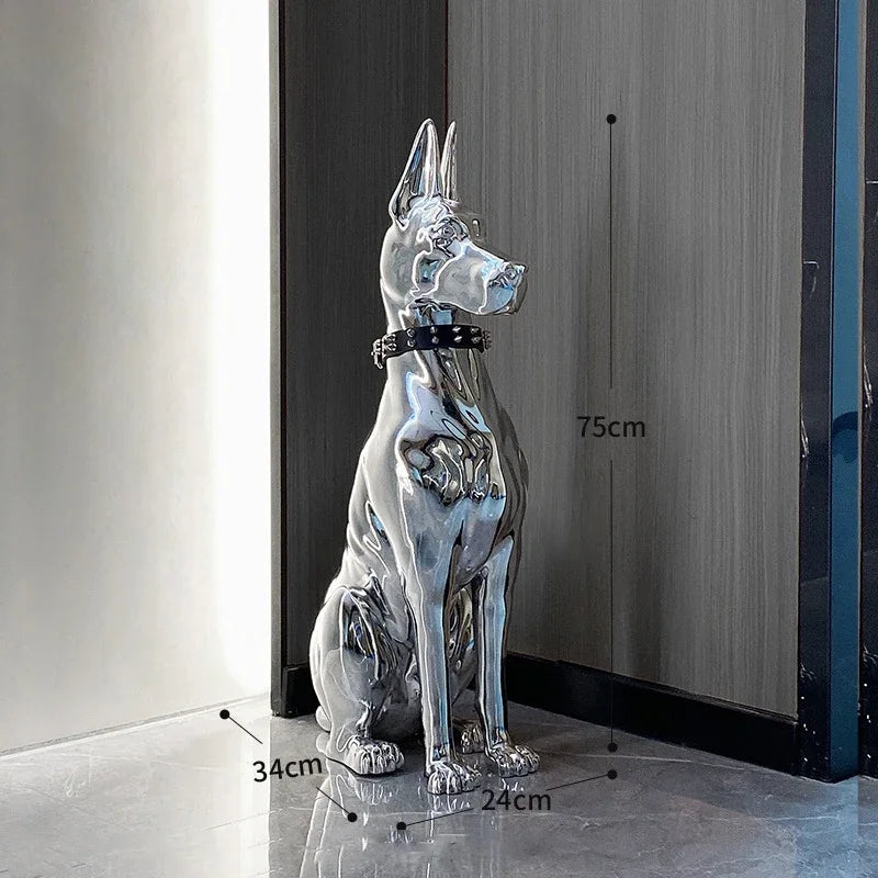 Dog Sculptures Statue Large Luxury Creative Figurines Modern