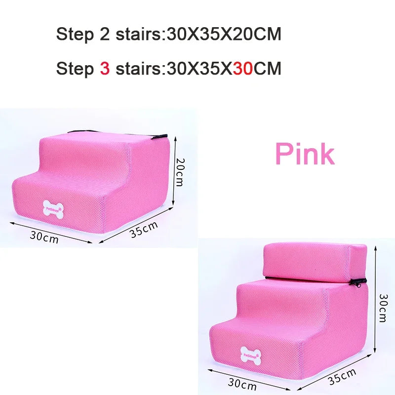 Hot Dog House Dog Stairs Pet 3 Steps Stairs for Small Dog Cat Pet Ramp Ladder Anti-slip