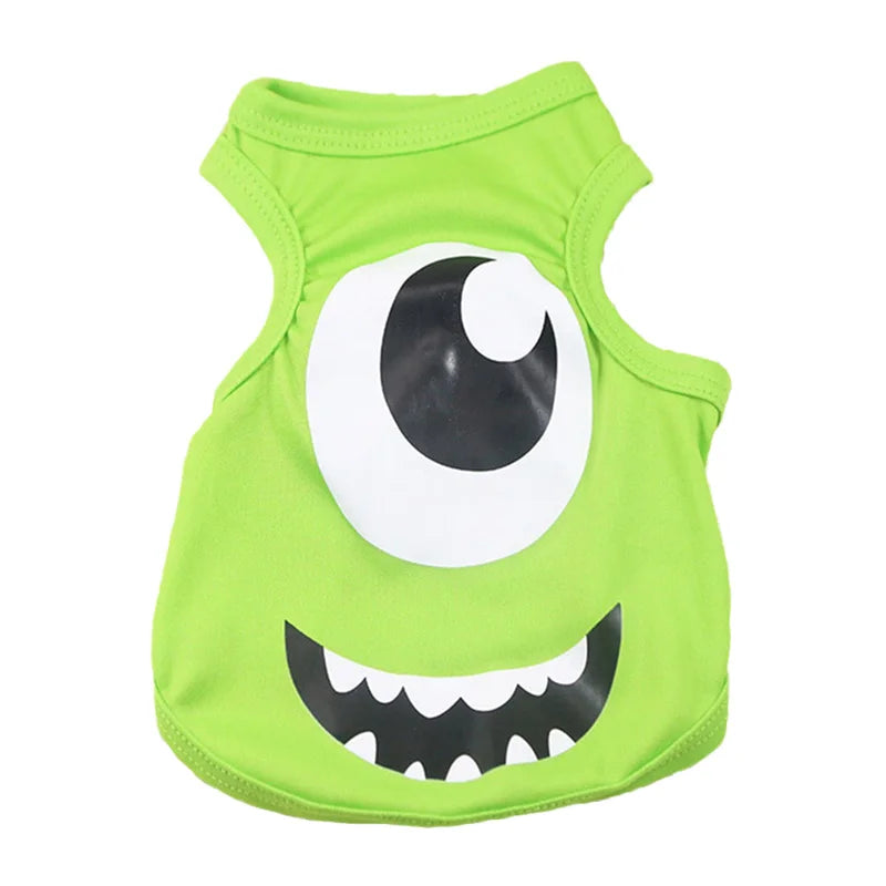 Pet Vest for Rabbit Cats Summer Breathable Rabbits Clothes Non-stick Hair Sweet Print Bunny Clothing Pajamas ubranko dla kota