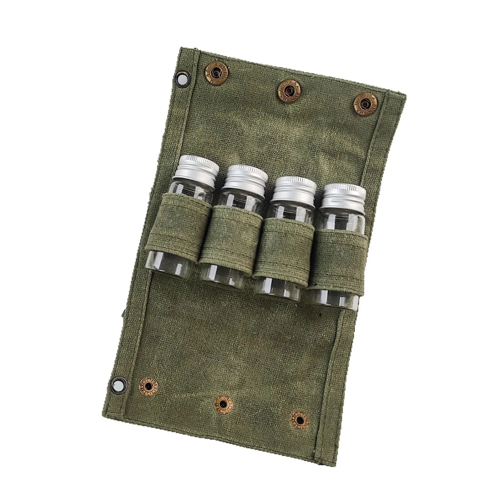 New Outdoor Picnic Dining Utensil Bag 3 Cans Canvas Spices Package Camping Barbecue Camping Trip Seasoning Bottle Storage Bag