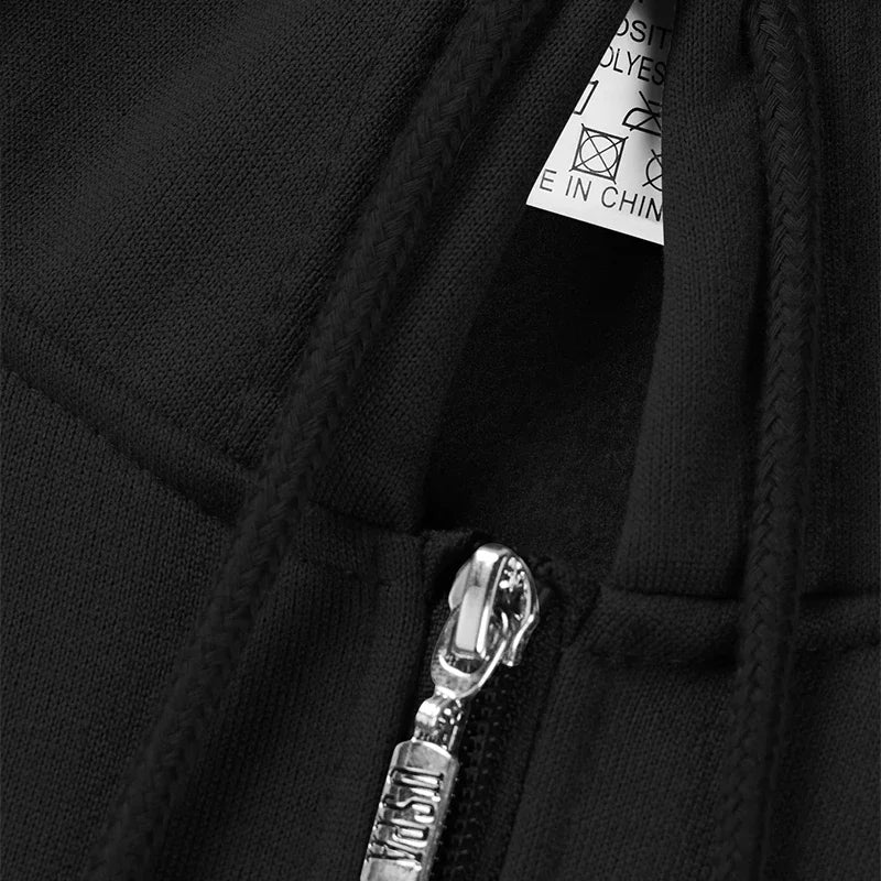 Men's Fashion Outdoor Fitness Jogging Sports Luxury Casual Zipper Hoodie and Pants Set Clothing