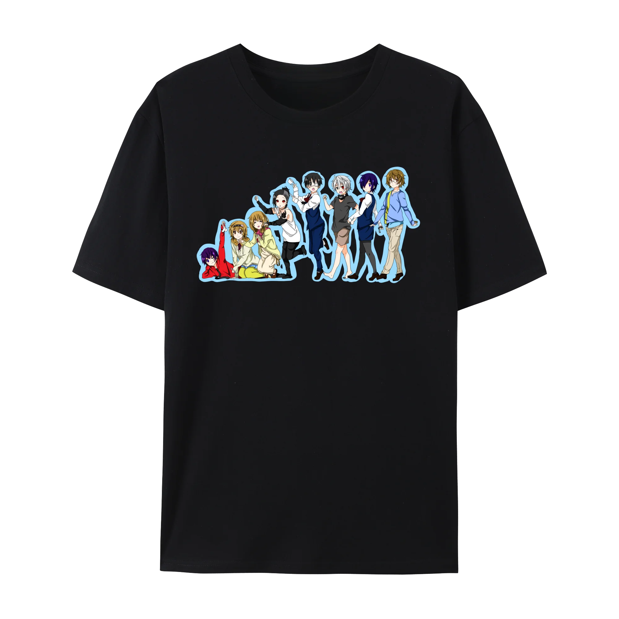 Tokyo Anime Ghoul Kaneki Ken Graphic Cotton T-Shirt, Japanese Anime  Short Sleeve Crewneck Shirt