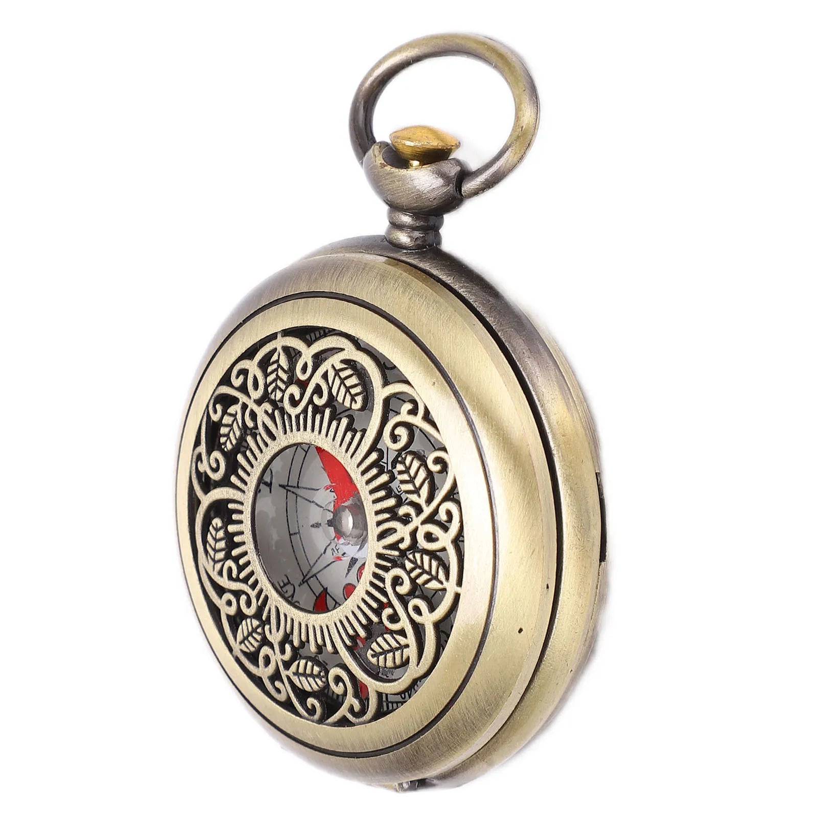 Outdoor Retro Compass Camping Hiking Portable Pocket Brass Gold Color Copper Compass Navigation With Waterproof Characteristics