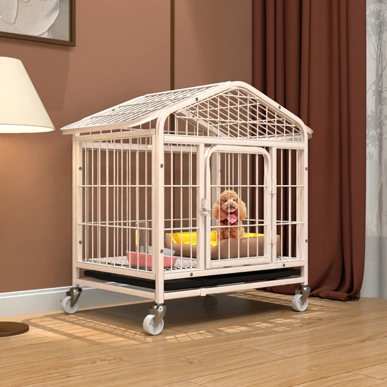 Indoor Dog Cage Large Medium Dog House with Toilet Golden Retriever Samoyed Border Collie Labr Retriever Pet Cage Fence
