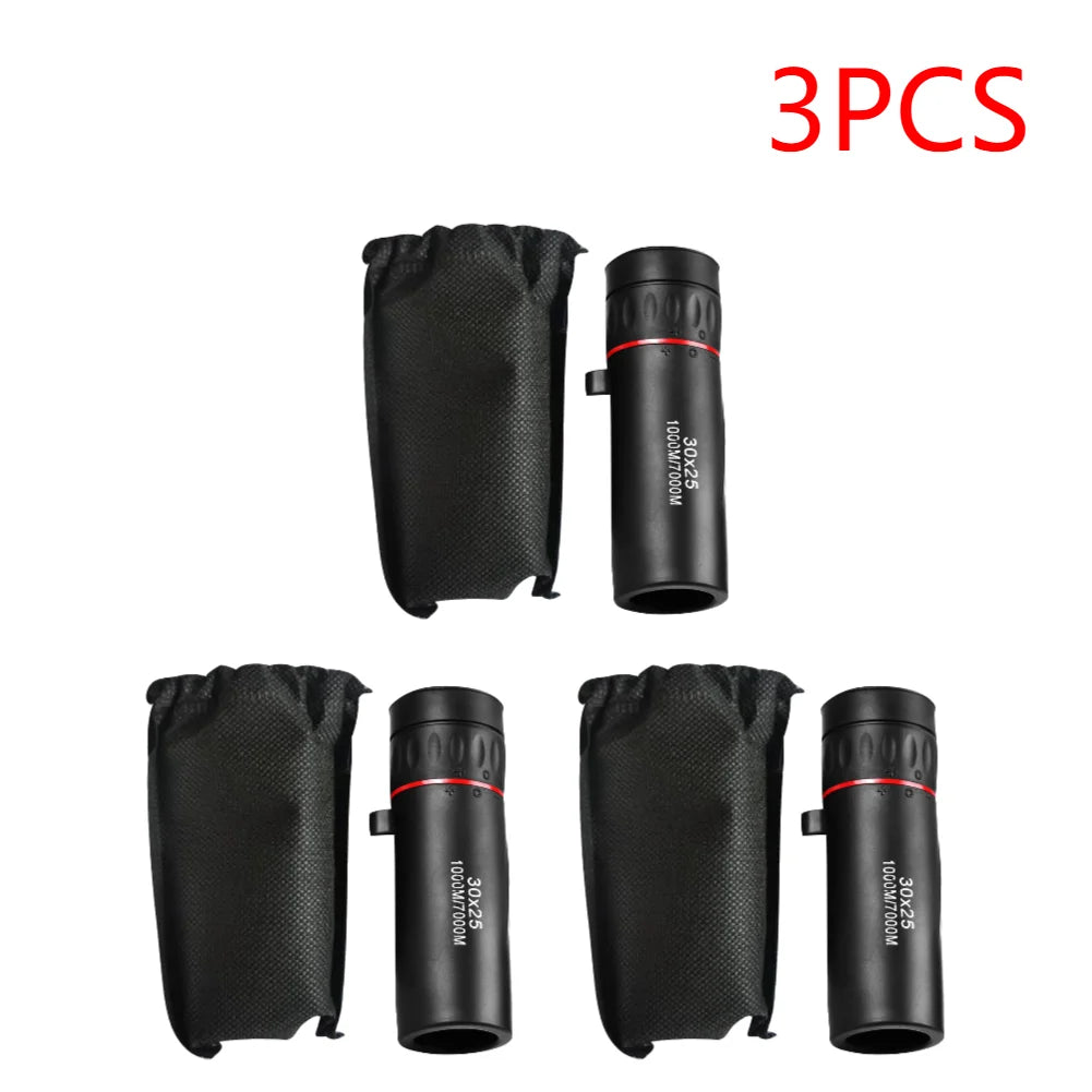 2-5PCS Mini Monocular Portable Telescope Outdoor Camping Handy Optics Scope Large Eyepiece Monocular for Sightseeing Travel