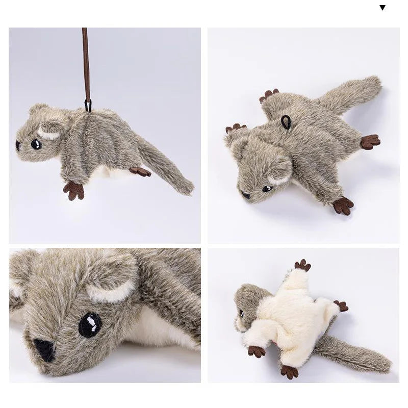 Interactive Cat Toys Rechargeable Flying Bird Cat Toy  Can Add Catnip Touch Activated Plush Toy