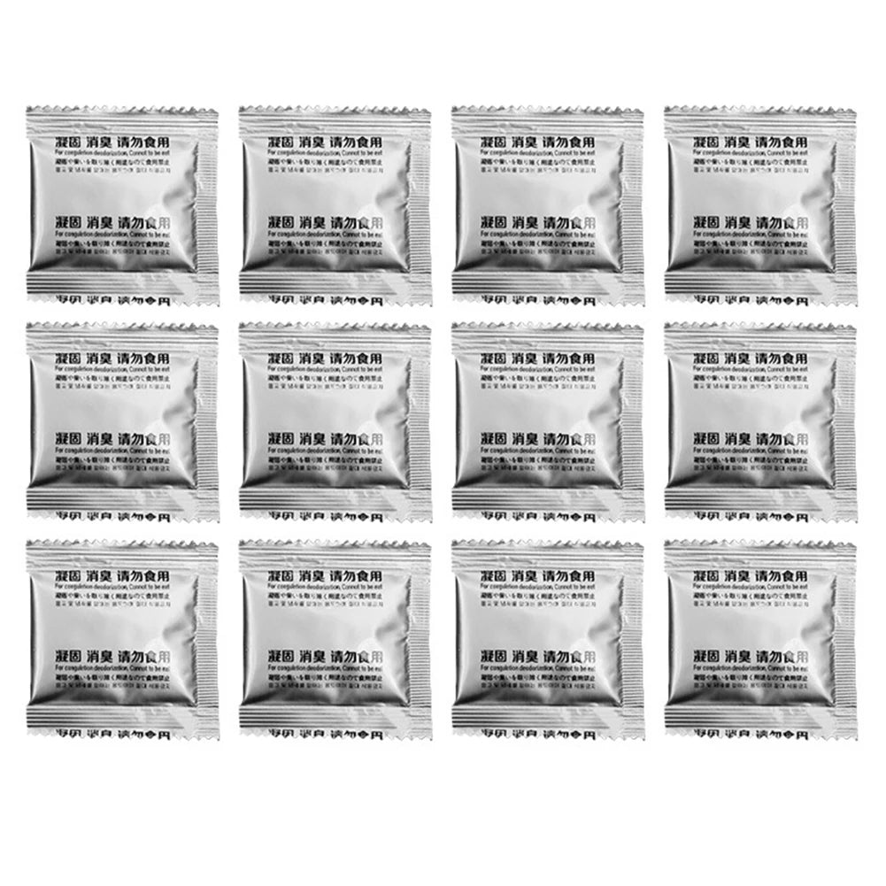 60-12Pcs Camping Toilet Chemicals Poo Gel Eco Absorbent Gel Portable Toilet Powder for Portable Toilet Outdoor Camping Hiking